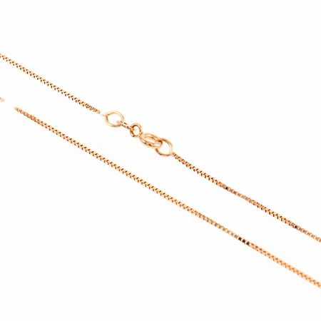Kedja Venezia 42cm bredd 0,85mm, framstår oanvänd, 18K 2,5g.  