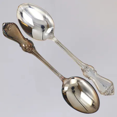 2 Skedar Olga, längd 16cm, GAB, 830/1000 silver Vikt: 70,7 g