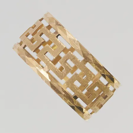 Ring stl:19½ bredd 10mm 18K 3,1g.