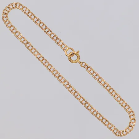 Armband Bismarck längd 18cm, bredd 3mm, 18K Vikt: 2 g