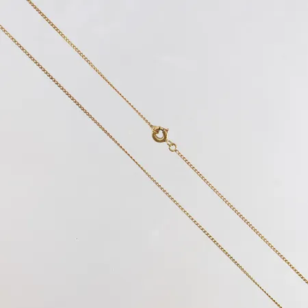 Kedja Pansar längd 66cm bredd 1mm 18K.  Vikt: 3 g
