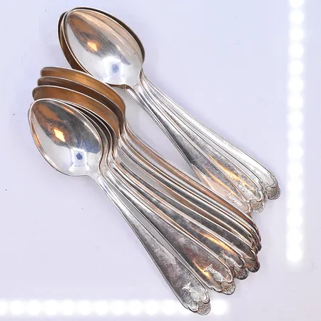 12 skedar modell Vasa längd 12 cm silver 830/1000. Vikt: 161,1 g