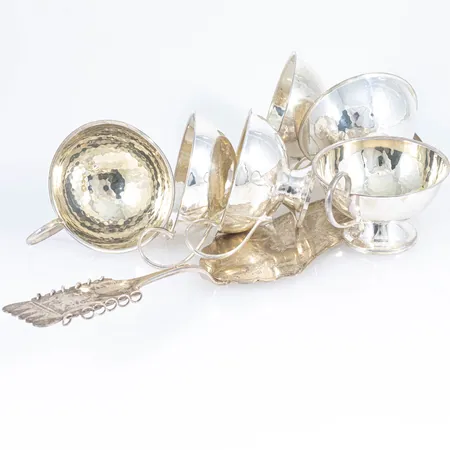 Diverse silver personlig gravyr 830/1000 255,4g.
