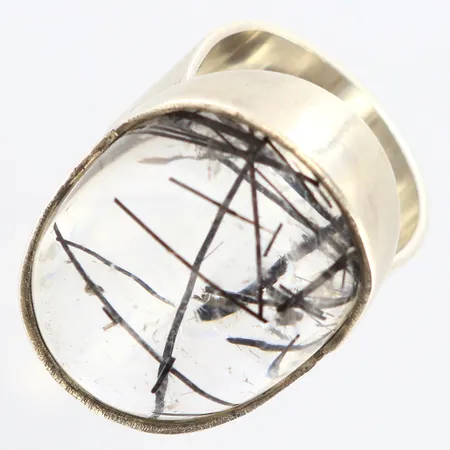 Ring med sten justerbar, bredd: 9-27mm, 925/1000 silver Vikt: 16,2 g