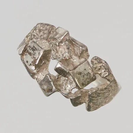 Ring stl:19 bredd 13mm 925/1000 Silver 4,5g.