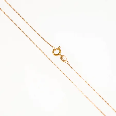 Tunn kedja Ankarlänk längd 39cm bredd 0,5mm, 18K 0,7g.