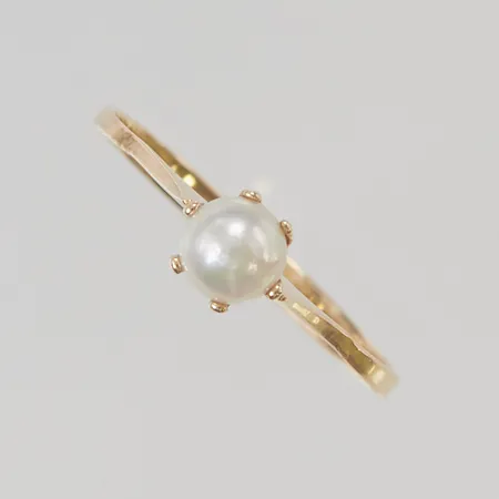 Ring stl:18¾ skev 18K 1,5g.
