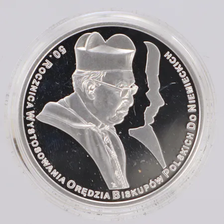 Samlarmynt, Narodowy Bank Polski, år 2015, certifikat, etui, box, 925/1000 silver Vikt: 14 g