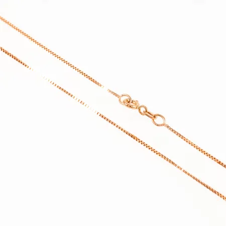 Kedja Venezia 40cm bredd 0,85mm, framstår oanvänd, 18K 2,4g.  
