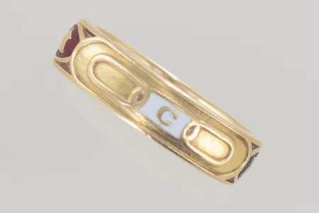 Odd Fellow ring stl:23, bredd 6,6 mm, graverad 18K  Vikt: 16,3 g