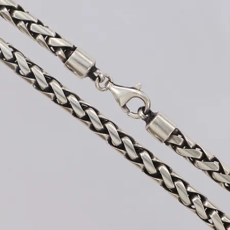 Kedja längd 50cm, bredd 6mm, 925/1000 silver Vikt: 93,6 g