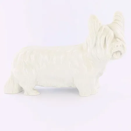 Figurin i porslin Meissen hund, höjd: ca12cm, bredd: ca20cm, tredje sortering, inga tillbehör