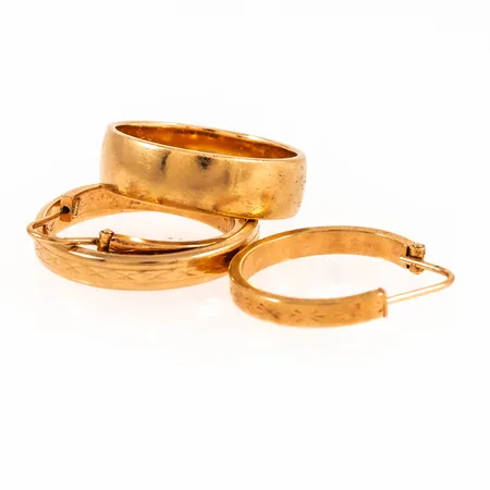 Diverse defekt/graverat guld 18K 12,7g.