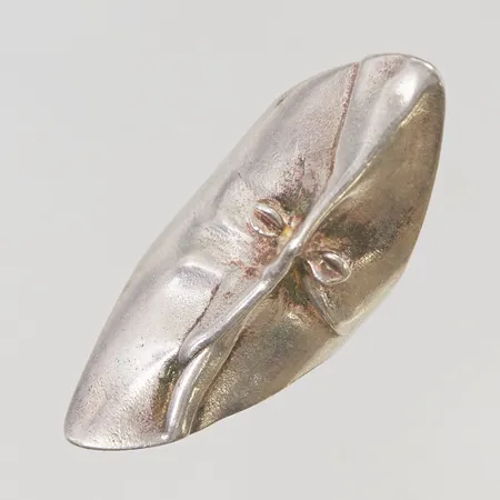 Ring Björn Weckström för Lapponia "Mask of Gonda", stl:17½ bredd:50mm, 925/1000 Silver 14,7g.