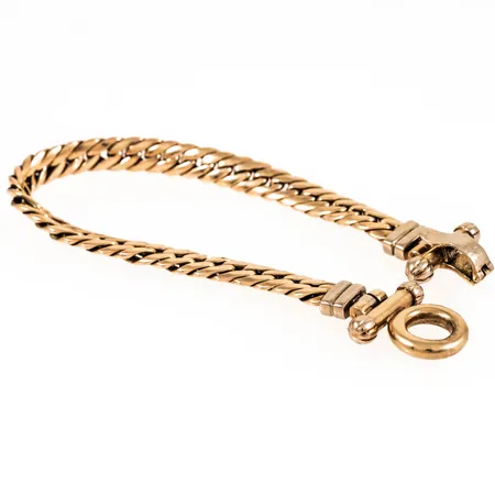 Armband ihåligt, bucklor, 14K 18,9g.