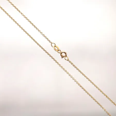 Kedja ankar längd: 43cm bredd: 1.2mm 18k Vikt: 2,8 g