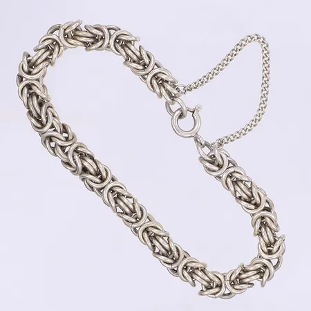 Armband kejsarlänk 18cm bredd 6mm silver 925/1000 Vikt: 33,9 g