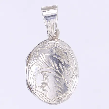 Hänge medaljong 30x15mm slitage silver 925/1000 Vikt: 3,7 g