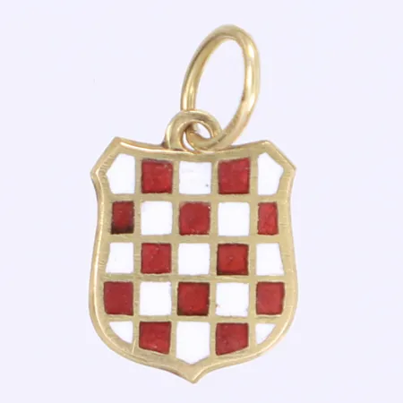 Hänge med emaljdetaljer 19x11mm 14K Vikt: 1,4 g