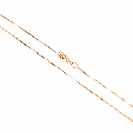 Kedja Venezia 42cm bredd 0,85mm, framstår oanvänd, 18K 2,5g.  