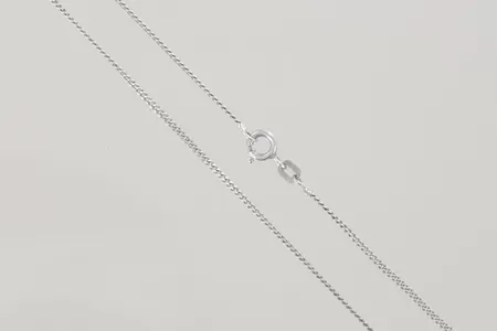 Halskedja pansar, längd 41 cm, silver 925/1000   Vikt: 2,6 g