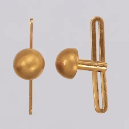 Skjortknappar, 21x12mm, 18K Vikt: 2,2 g