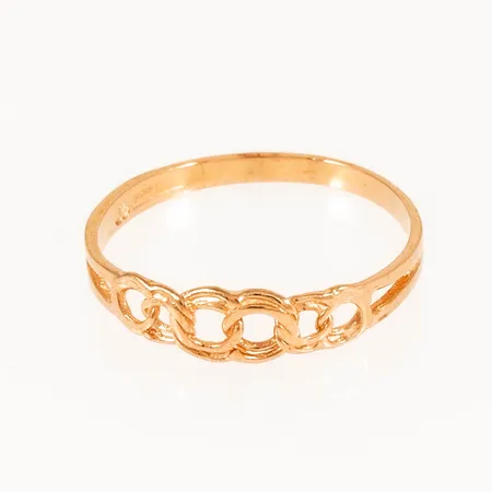 Ring Bismarck stl:17½ bredd 1,8-4,5mm, 18K 1,1g. 