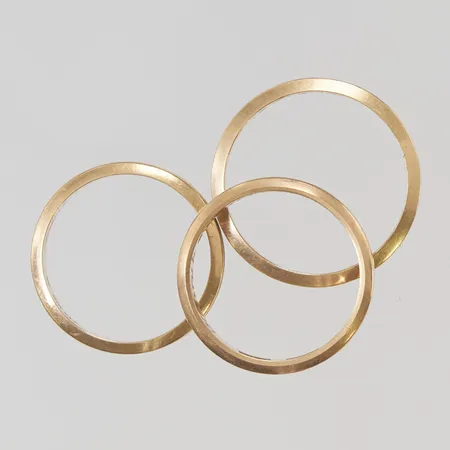 3 Ringar, gravyr 18K 13,2g.