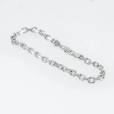 Armband Ankarlänk 19cm bredd 4,5mm, silver 925/1000 10,3g.
