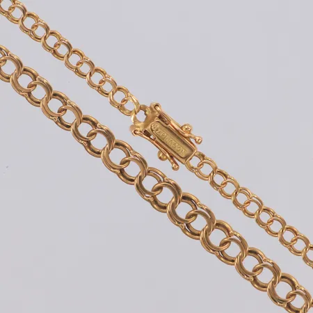 Collier doserad Bismarck längd 42,5cm, bredd 3,5-5,5mm, 18K Vikt: 8 g