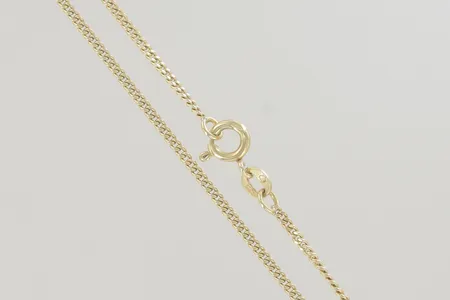 Halskedja pansar längd 46 cm, bredd 1,3 mm, 18K Vikt: 4,6 g