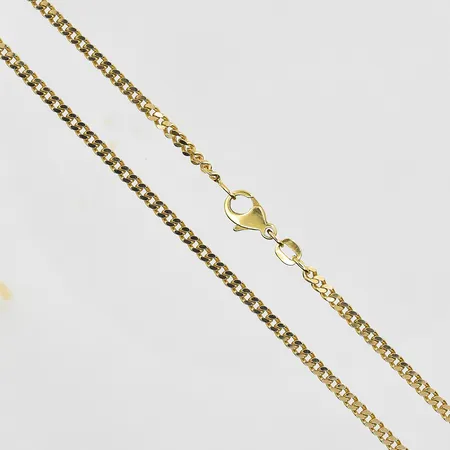 Kedja Pansar längd 53 cm, bredd 2 mm, 18K. Vikt: 13,4 g