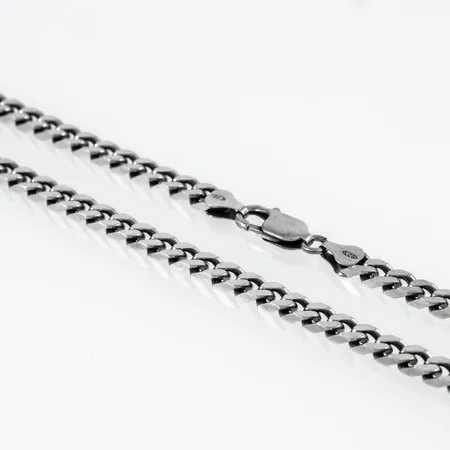 Kedja Pansar 46,5cm bredd 5mm, silver 925/1000 34,6g.