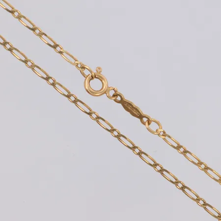 Kedja ca 47cm, bredd 2mm, 14K Vikt: 4,2 g