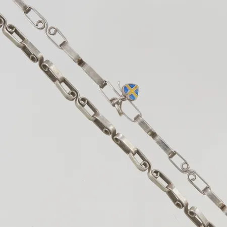 Kedja Theresia Hvorslev 81cm bredd 4mm 925/1000 Silver 32,3g.