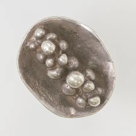 Ring stl:17 bredd 26x22mm 925/1000 Silver 14,9g.