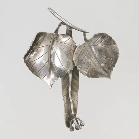 Brosch 71x53mm, Gertrud Engel, Michelsen Aktiebolag A, 1952, smärre skevheter, 925/1000 Silver 14,5g.