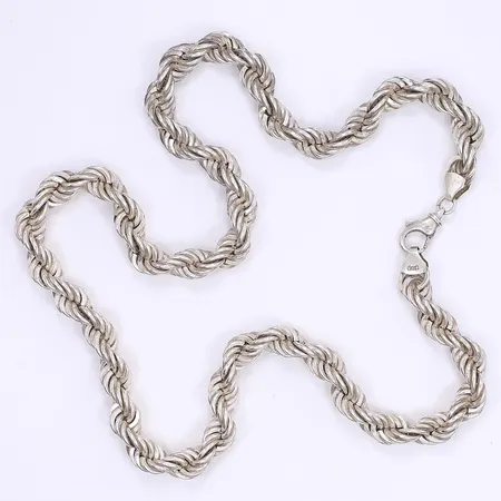 Halskedja cordell 65,5cm bredd 10mm 925/1000 silver Vikt: 197,3 g