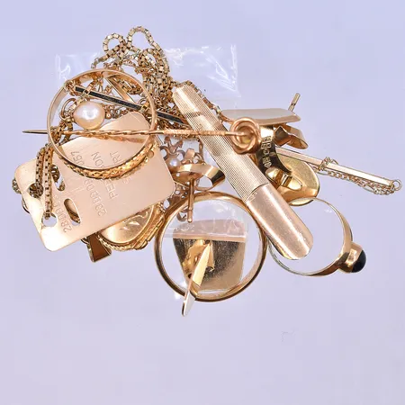 Diverse guld, 18K. Vikt: 54 g