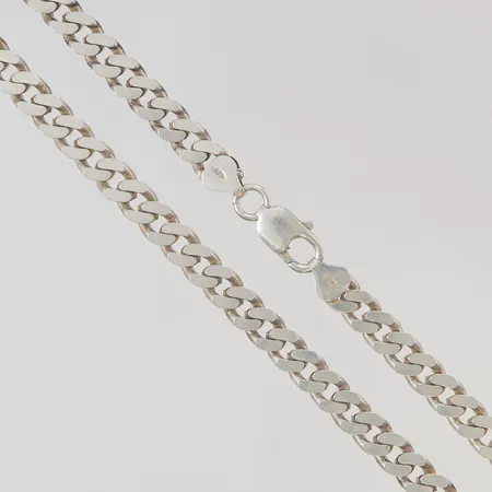 Kedja pansar 45cm bredd 7mm 925/1000 Silver 42,6g.