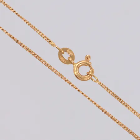 Kedja Pansar längd 38cm, bredd 1mm, 18K Vikt: 1,9 g