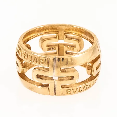 Ring stl:16½ bredd 10mm OBS! Ej märkesdesign. 14K 5,7g.