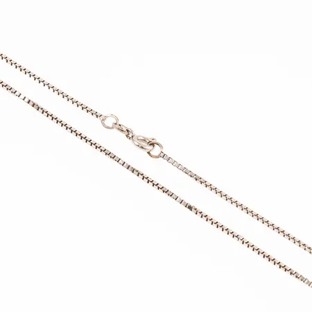 Kedja Venezia längd 42,5cm bredd 1mm, vitguld 18K 3,7g.