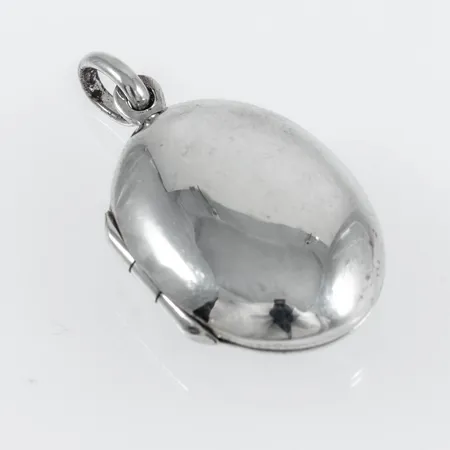 Hänge Guldfynd medaljong bredd 16,5mm längd inkl ögla 29,5mm, silver 925/1000 3,4g.