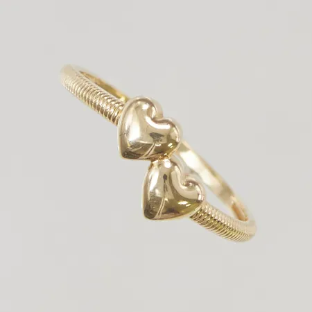 Ring "hjärtan" stl:17¾ bredd 7mm 18K 1,5g.