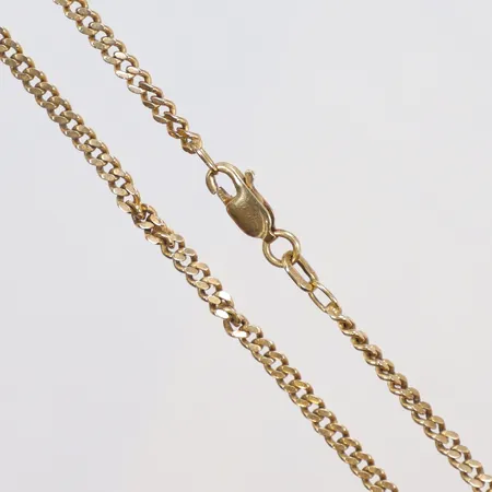 Halskedja Pansar, 54,5cm, bredd 2mm, defekt, 18K Vikt: 14,5 g