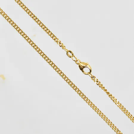 Kedja Pansar längd 45 cm, bredd 3 mm, 18K. Vikt: 11,8 g