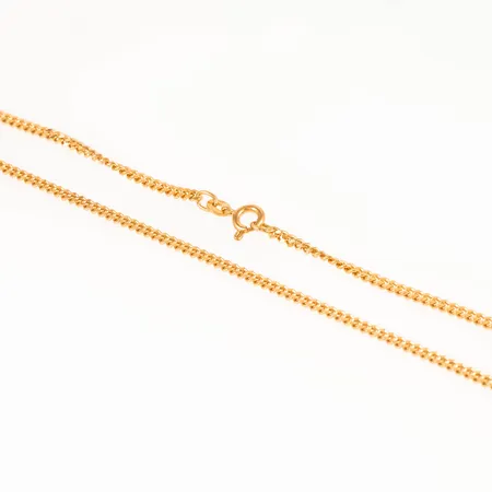 Kedja Pansar i 18K guld. Längd 43 cm. Bredd 2,4 mm. Vikt 9,9g Vikt: 9,9 g