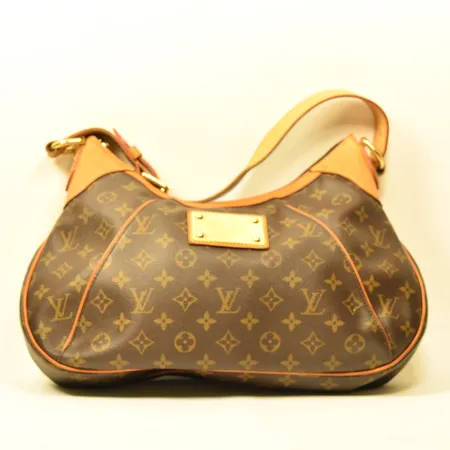 Väska Louis Vuitton Thames DU4059 monogram canvas , ca 2009, mått ca 39x26x7, beslag i gulmetall, detaljer i läder, repig metallplatta, inga tillbehör