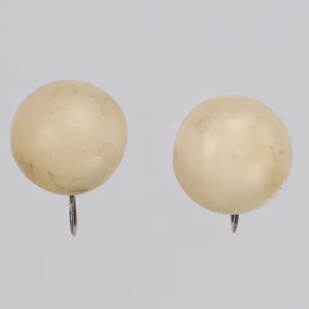 Örhängen med stenar, Ø14mm, skruvlås, 925/1000 silver Vikt: 6,3 g